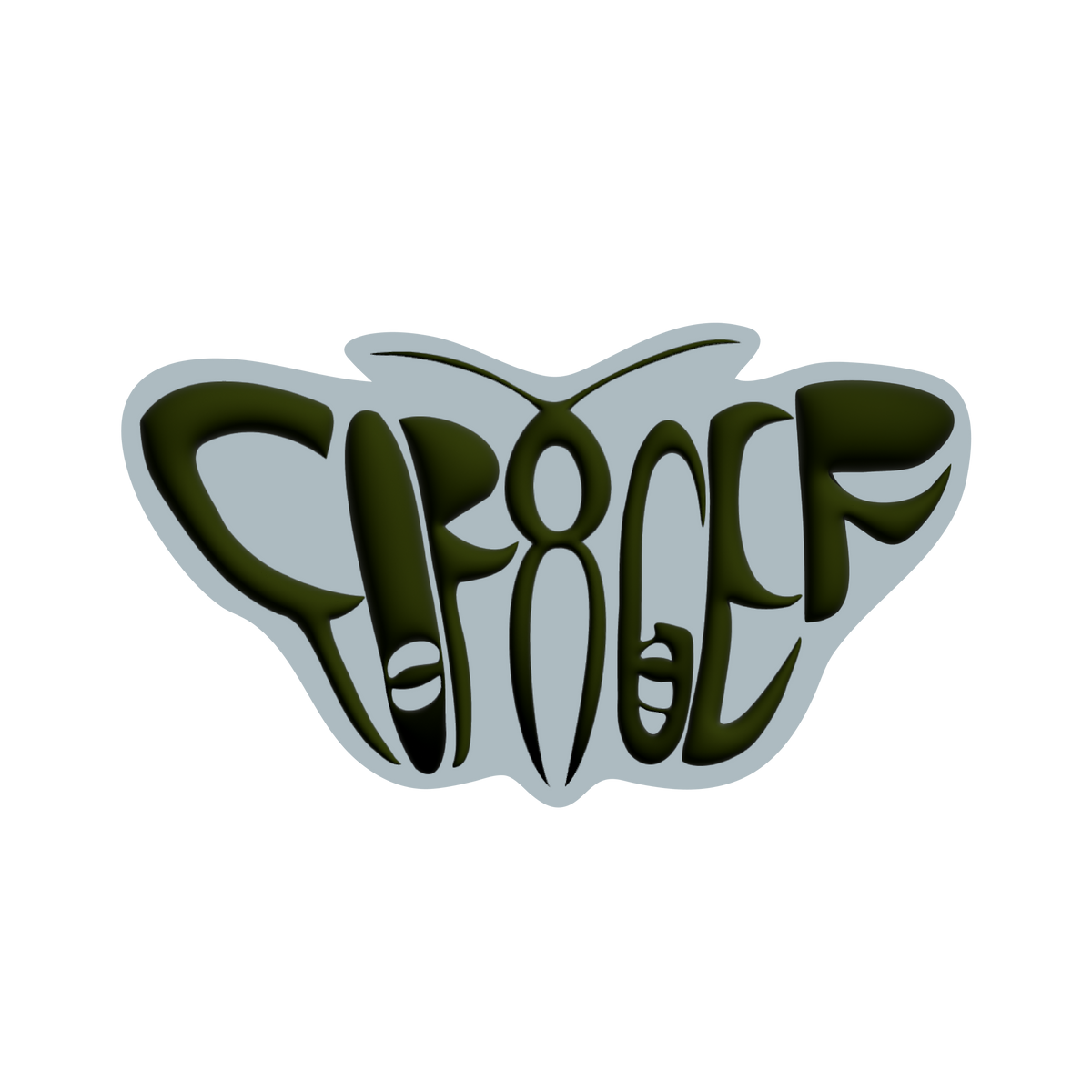 Blue + Green Moth Sticker Pack