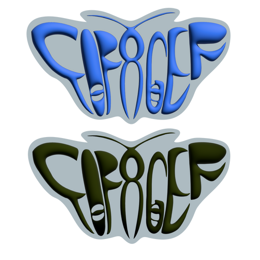 Blue + Green Moth Sticker Pack